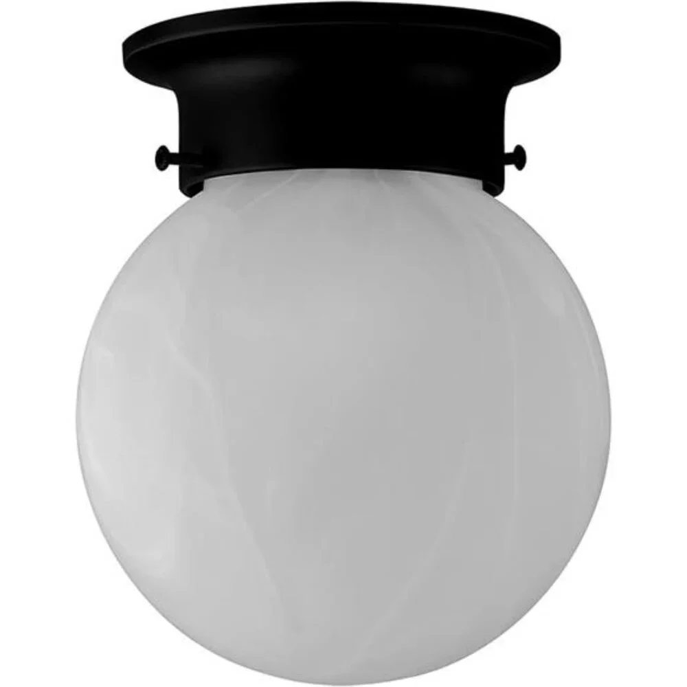 Design House 588483 Traditional 1 Indoor Ceiling Mount Globe Light Dimmable